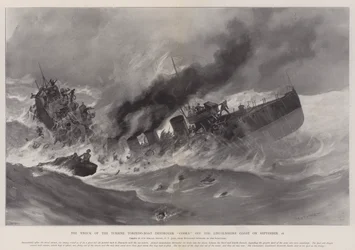 Il Naufragio del Cacciatorpediniere Cobra al largo della Costa del Lincolnshire il 18 settembre